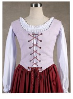 Ladies Medieval Tudor Serving Wench Costume Size 6 - 8